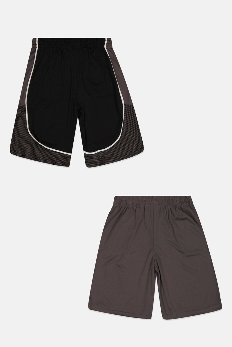 Body Glove Kids Boy 2 Piece Sportswear Fit Training Shorts, Multicolor - Image 3